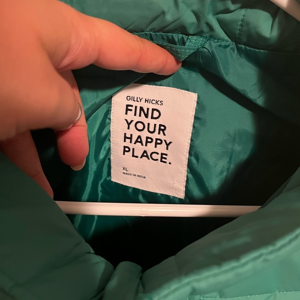 Gilly Hicks Green 1/4 Zip Pullover - Picture 3 of 3